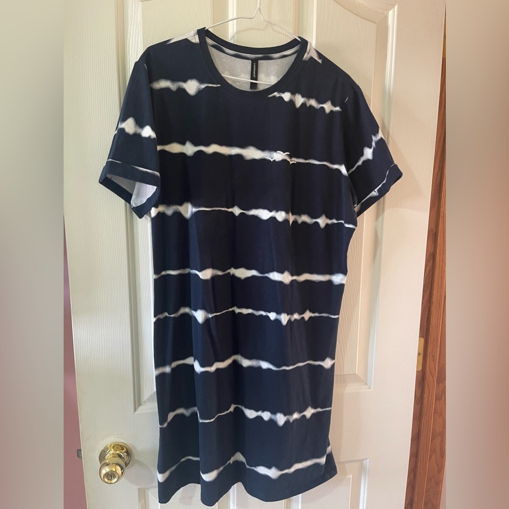 Blue & white dress